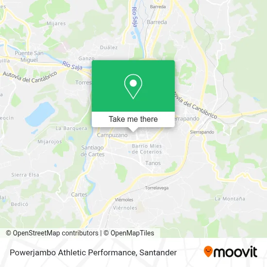 Powerjambo Athletic Performance map