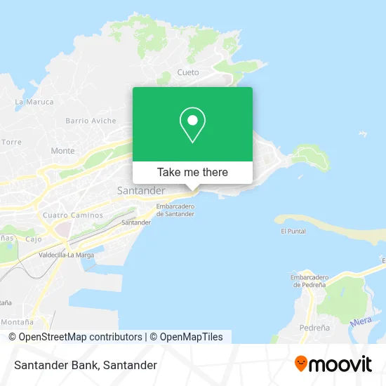 Santander Bank map