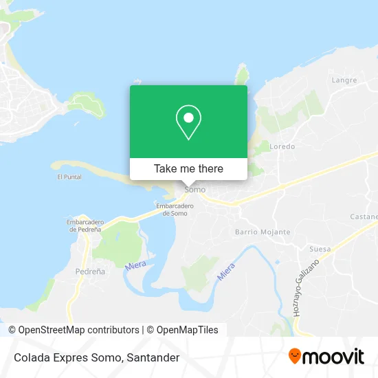 Colada Expres Somo map