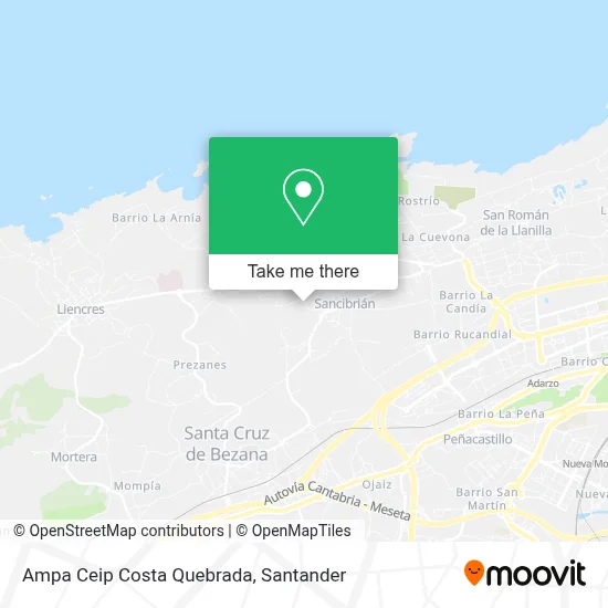 Ampa Ceip Costa Quebrada map