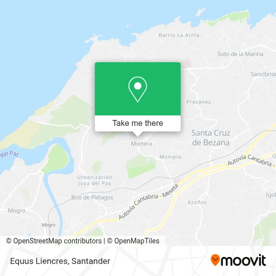 Equus Liencres map