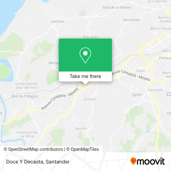Doce Y Decasta map