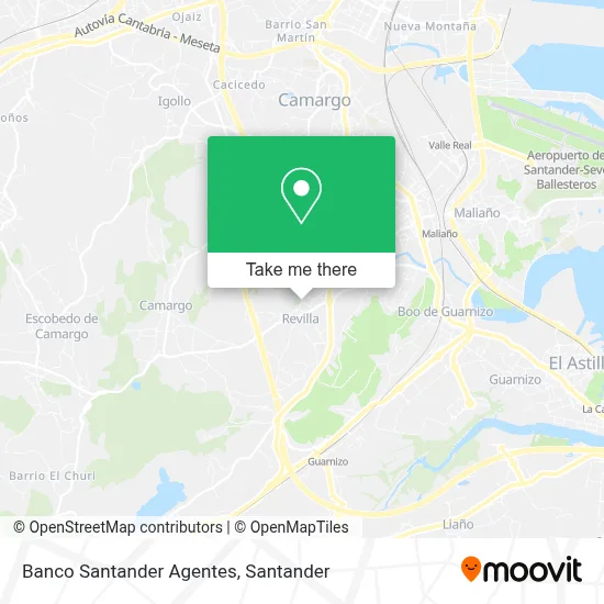 Banco Santander Agentes map