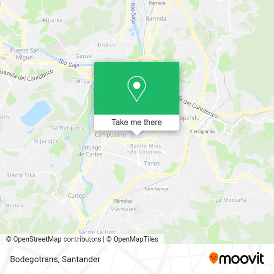 Bodegotrans map