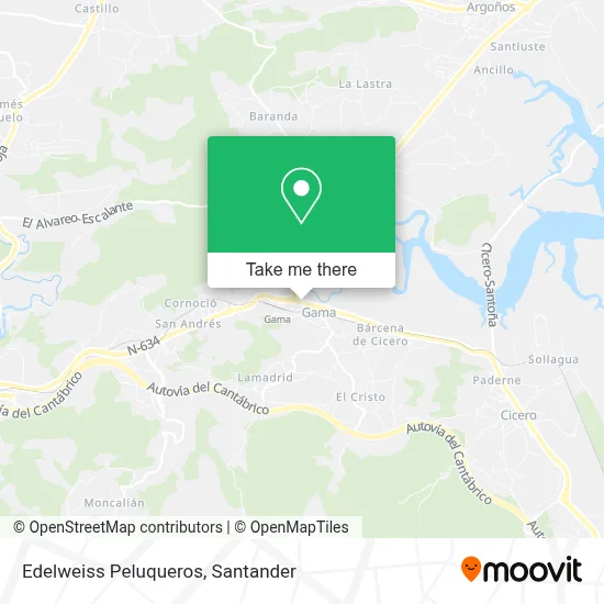 Edelweiss Peluqueros map