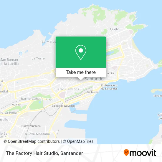 The Factory Hair Studio map
