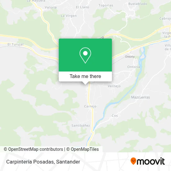 Carpintería Posadas map