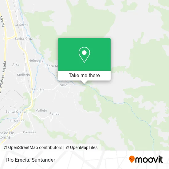 Río Erecia map