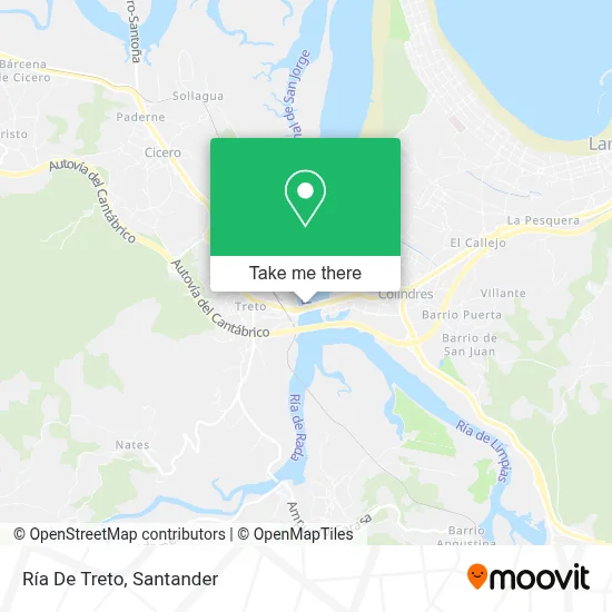 Ría De Treto map