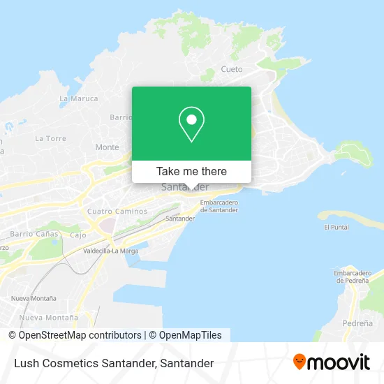 Lush Cosmetics Santander map