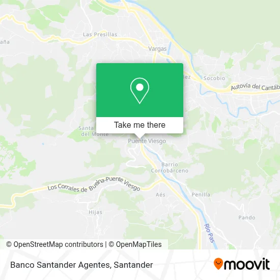 Banco Santander Agentes map
