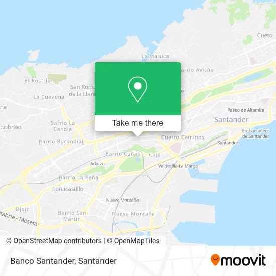 Banco Santander map