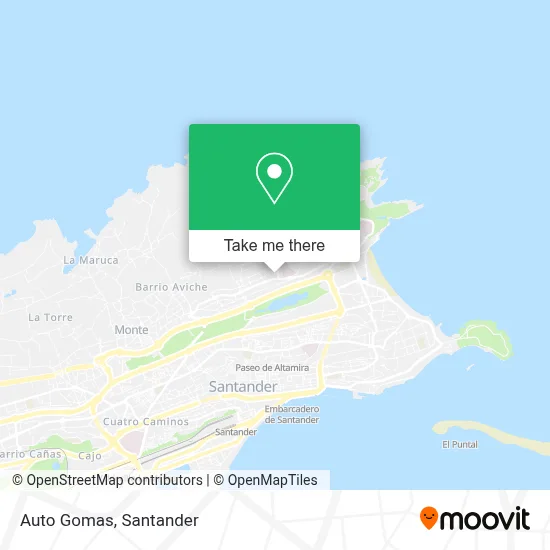 Auto Gomas map