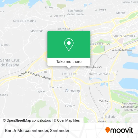 Bar Jr Mercasantander map