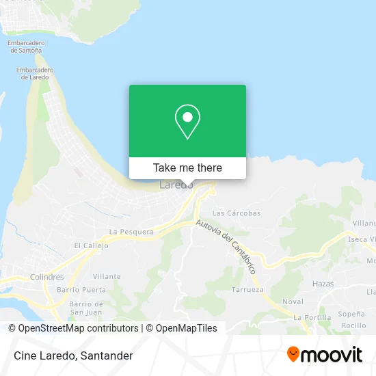Cine Laredo map