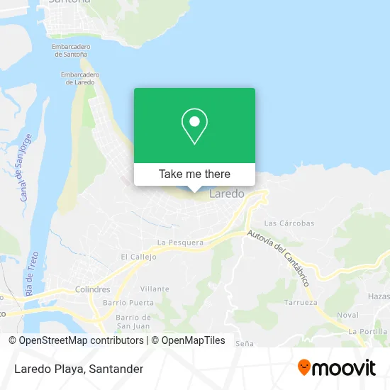 Laredo Playa map
