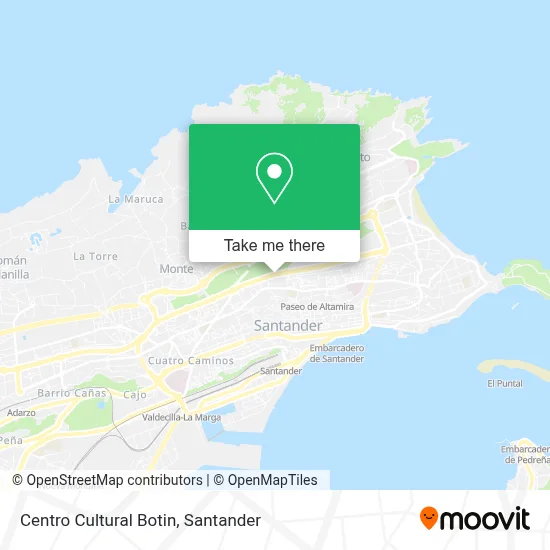 Centro Cultural Botin map