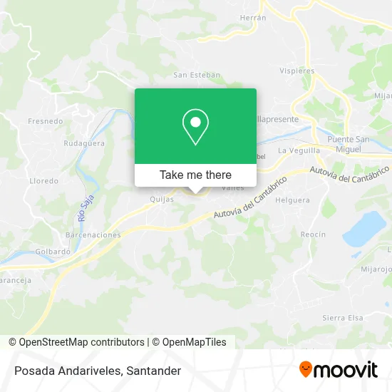 Posada Andariveles map