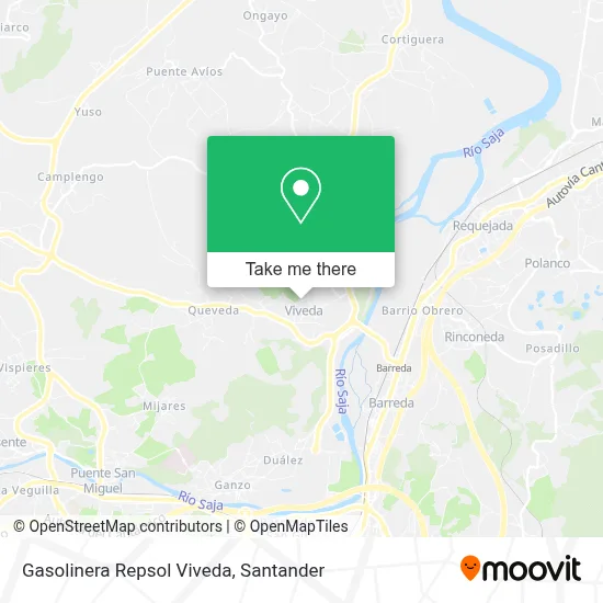 Gasolinera Repsol Viveda map