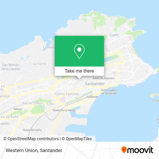Western Union map