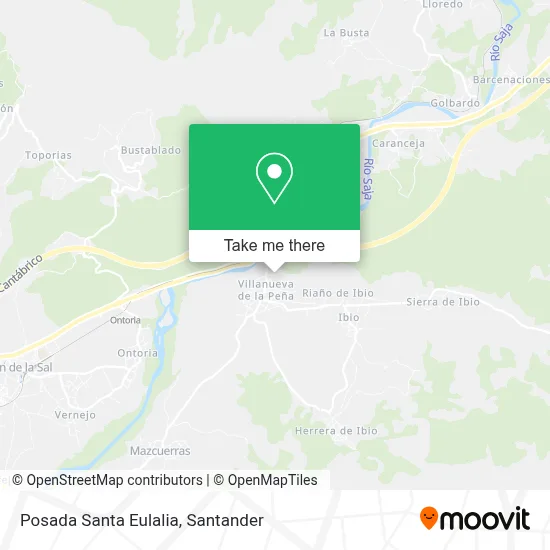 Posada Santa Eulalia map