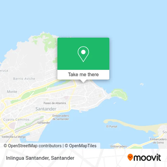 Inlingua Santander map