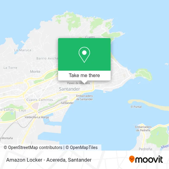 Amazon Locker - Acereda map