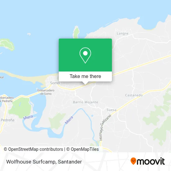 Wolfhouse Surfcamp map