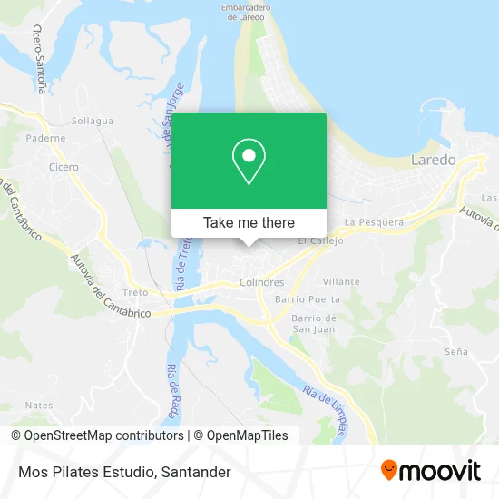 Mos Pilates Estudio map