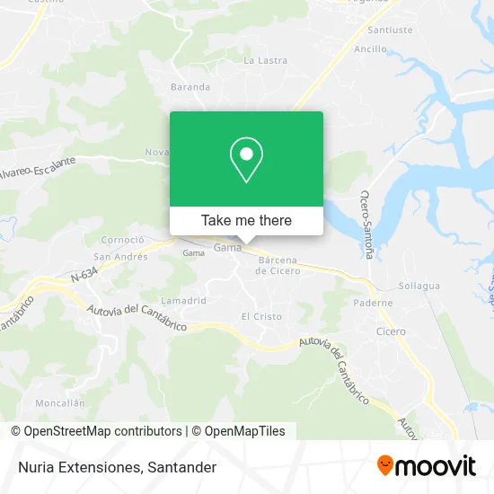 Nuria Extensiones map