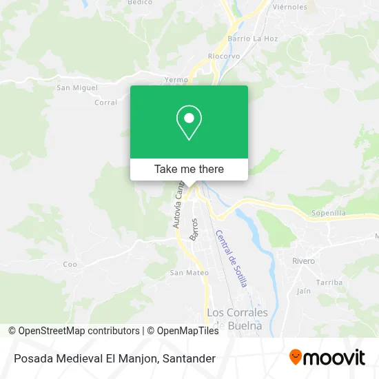 Posada Medieval El Manjon map