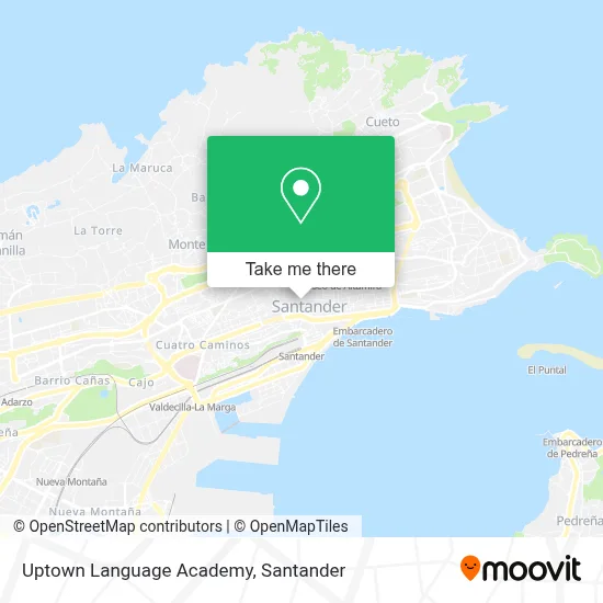Uptown Language Academy map