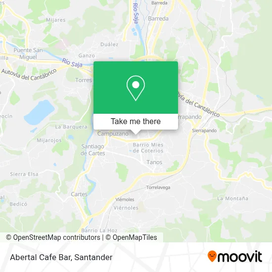 Abertal Cafe Bar map