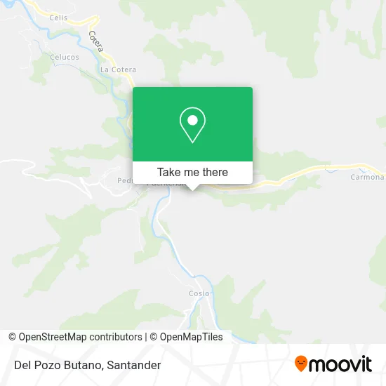 Del Pozo Butano map