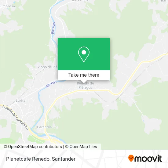 Planetcafe Renedo map