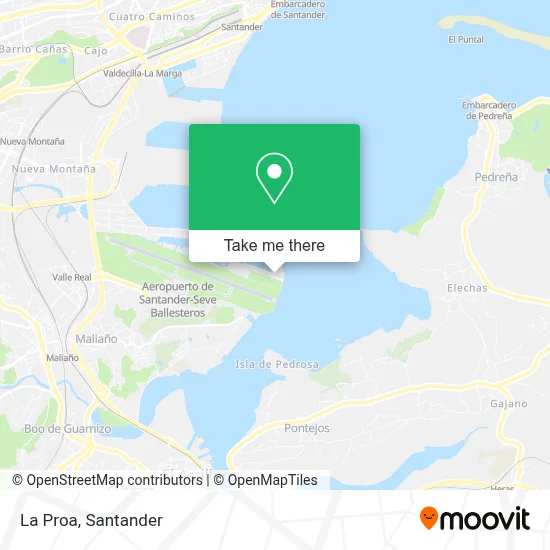 La Proa map