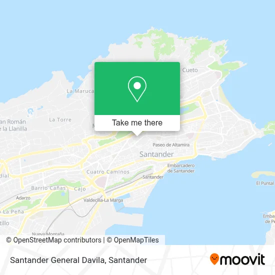 Santander General Davila map