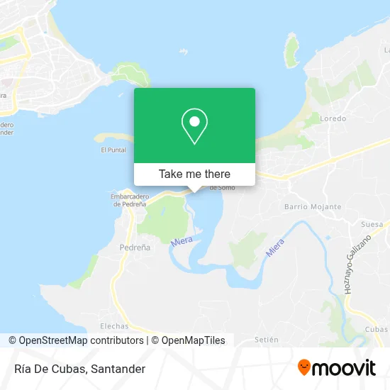 Ría De Cubas map
