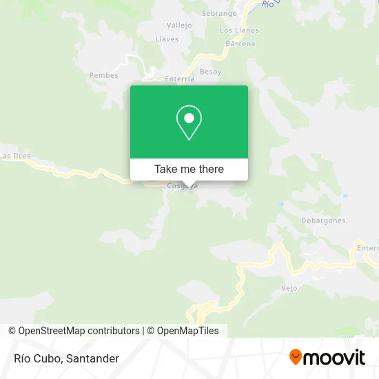 Río Cubo map