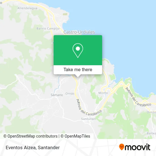 Eventos Aizea map