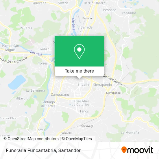 Funeraria Funcantabria map
