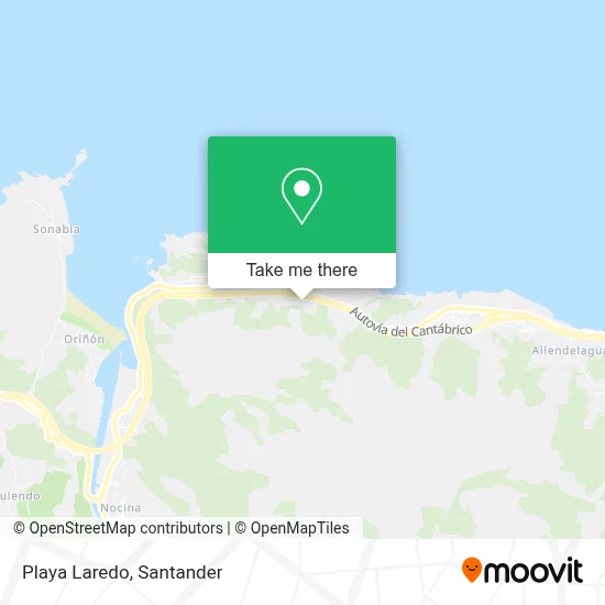 Playa Laredo map