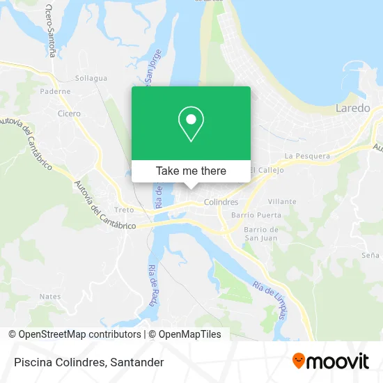 Piscina Colindres map