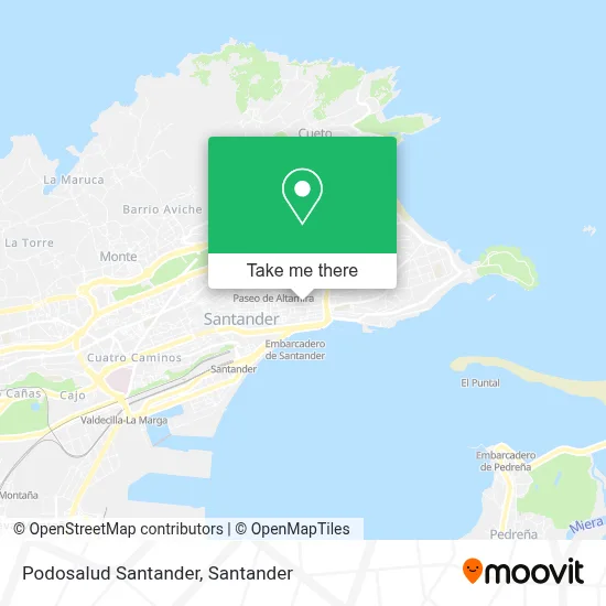 Podosalud Santander map