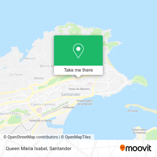 Queen Maria Isabel map