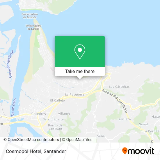 Hotel Cosmopol map