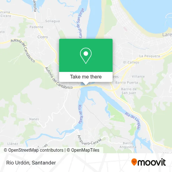 Río Urdón map