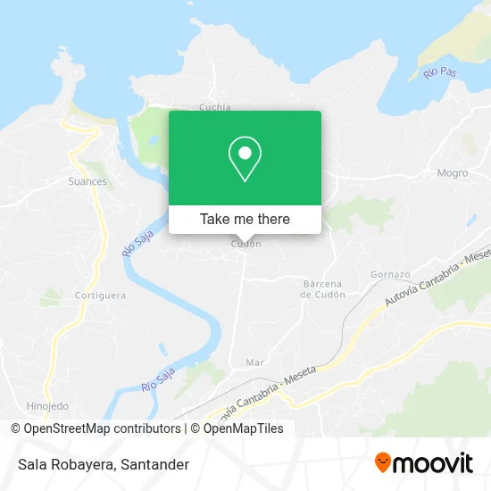 Sala Robayera map