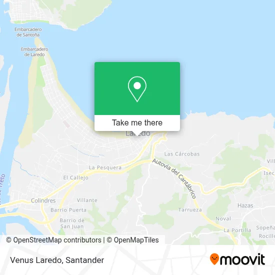 Venus Laredo map