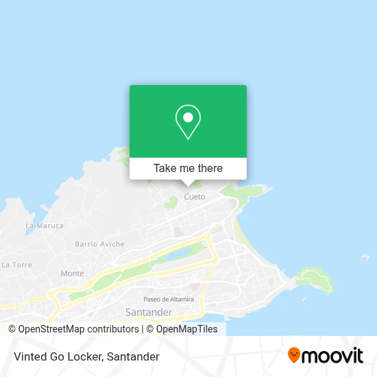 Vinted Go Locker map